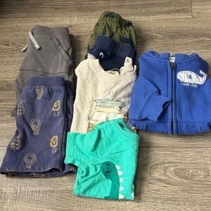 Kids Clothing Bundle with Blue Hoodie and Graphic Tees